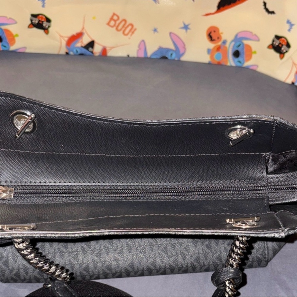 Michael Kors Black and Gray Signature Tote - Picture 5 of 7